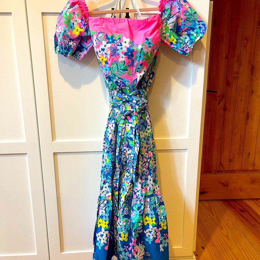 Lilly Pulitzer Zalie off shoulder midi dress
